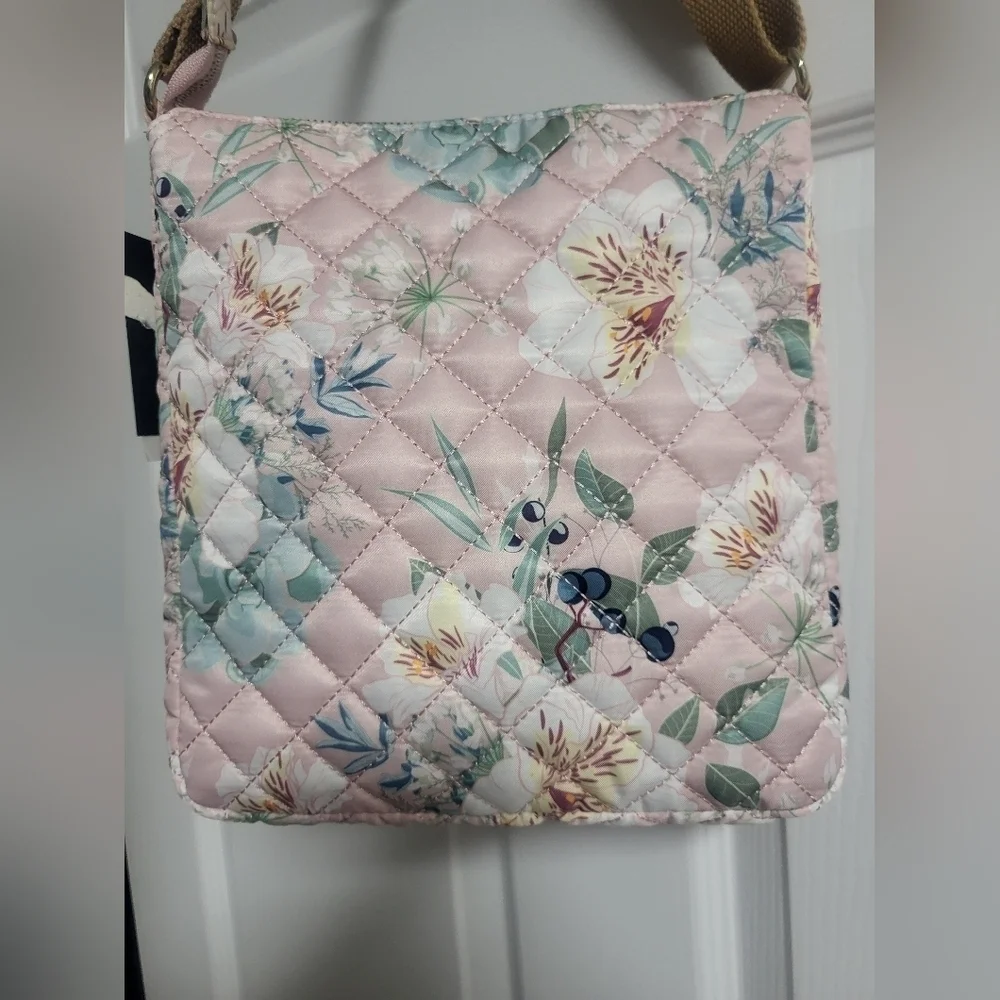 Nanette Lepore - NWT- Pink, Floral,Adjustable,Washable Crossbody Bag